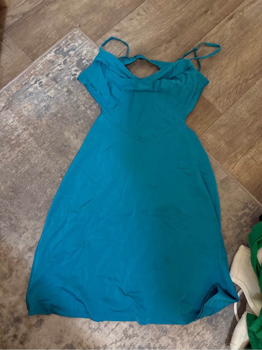 Princess Polly Teal Strapless A-Line Dress
